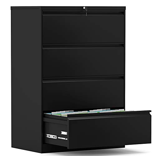 4 Drawers lateral File Cabinet for Legal/Letter Size with...