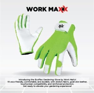 WORKMAXX Ladies/Mens Leather Gardening Gloves Thorn Proof Rigger Garden work gloves, Safety Working Gloves - Image 3
