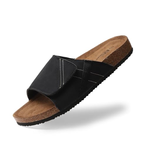 Comfort Slides Sandals, Cork Footbed, Adjustable Strap3