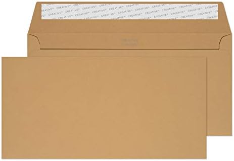Blake Creative Colour DL+ 114 x 229 mm 120 gsm Peel & Seal Wallet Envelopes (25214) Jet Black - Pack of 25