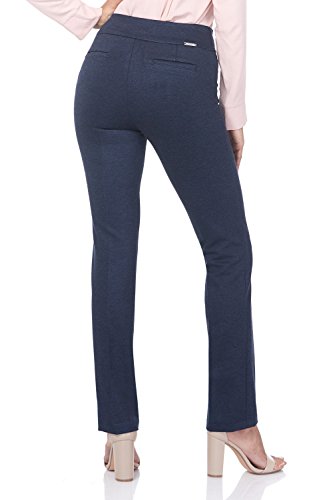 Rekucci Women's Secret Figure Pull-On Knit Straight Pant w/Tummy Control3