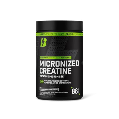 BULL Nutrition – Micronized Creatine Monohydrate Supplement Powder for Muscle Growth, Increased Endurance and Strength for an Elevated Athletic Performance - 88 Servings, 440 grams, Unflavoured