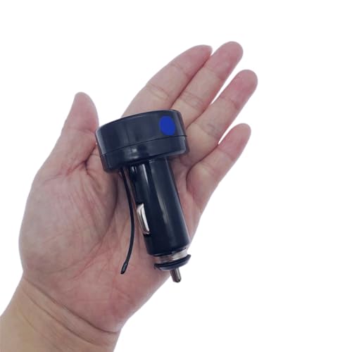 JZK Voltmeter Thermometer 2 in 1, digital anzeige auto batterie spannung temperatur gauge monitor tester meter voltmesser, DC 12V 24V