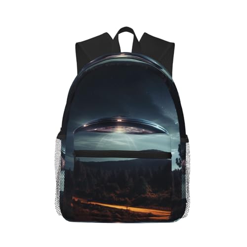 Sac à dos polyvalent décontracté noir WURTON UFO pour voyage et sport