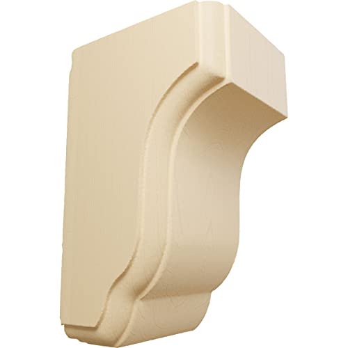Ekena Millwork COR02X02X04CPMA Capistrano Mission Wood Corbels, 2 1/2"W x 2 3/4"D x 4 1/2"H, Maple