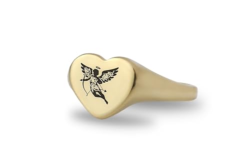 Bague Cupidon graffiti : le cadeau d'amour idéal en forme de coeur