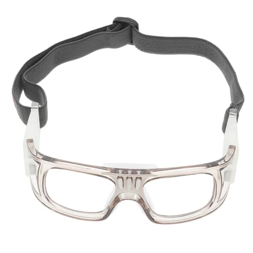 BRIGHTFUFU Shockproof Goggles Basketball Eyewear Anti-Glare Lens Windproof Flexible Straps Sports Safety Glasses