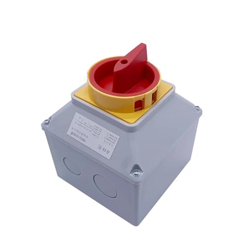 Interruptor de leva con caja LW26GS-25/2M de mando giratorio para corte seguro de 690V