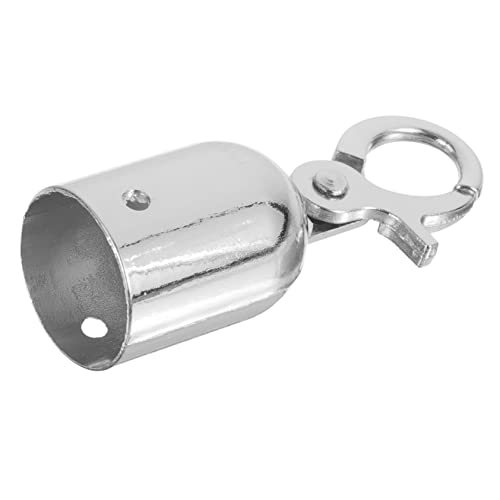 OUNONA Butée Cordon Inox Élégante Avec Crochet Embout Fin De Corde Pour Poteaux De Délimitation Finition Argentée Maintien Sécurisé Et Accessoire Arrêt Pour Câbles Et Cordes