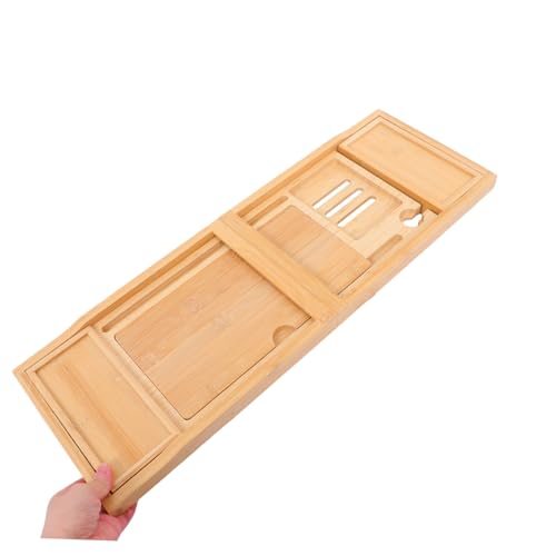 Plateau de bain réglable IMIKEYA avec support téléphone pour serviettes