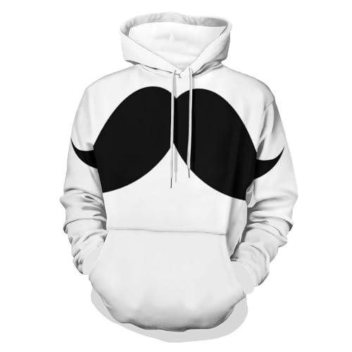 Sweat à Capuche Barbe avec Manches Longues et Coupe Mixte Ajustée Taille S