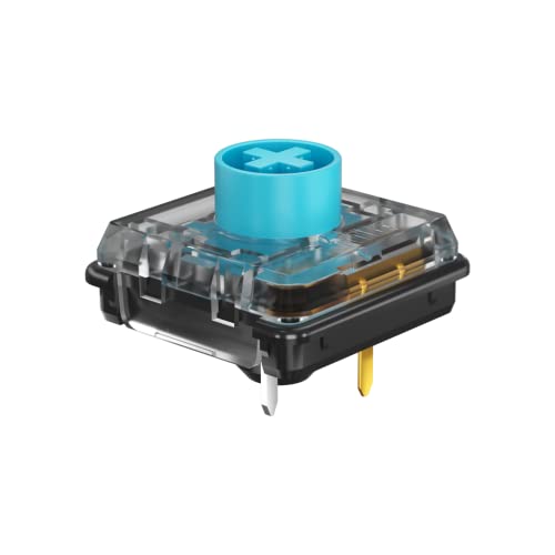 KAILH Low Profile Mechanical Keyboard Switch Choc V2 Low Profile Keystem DIY MX Switch Tactile Click Linear (10pcs, Blue)