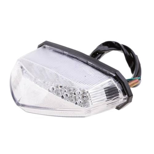 Feu arrière intégré LED pour moto et scooter avec clignotant de frein et feu stop lumineux