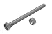 50 X HEX BOLT SET SCREW 4.8 GRADE M8 100MM BZP ZINC PLATED WEATHER RESISTANT