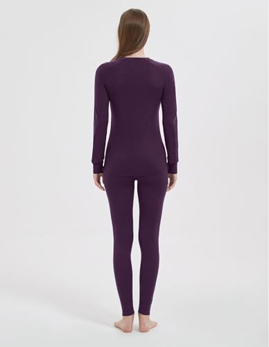 Image of Iguana Womens 100% Merino Wool Base Layer Sets for Ski Lightweight Thermal Underwear