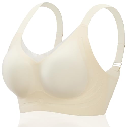 Image of Smoothing Bra Anti Sagging Wireless Push Up Bras for Women No Underwire Full Coverage Bra Comfy Bras for Women
