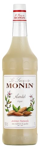 Monin Sirup Mandel (1 x 1 0l) - Aromatischer Genuss für Kaffee Cocktails und Desserts Hochwertiger Sirup Vielseitig verwendbar