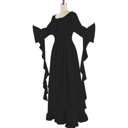 Fopytu Vestido Victoriano, Disfraz Renacentista para Mujer, Vestido De Bruja Gótica, Vestido De Novia Medieval, Disfraz De Halloween para Cosplay.