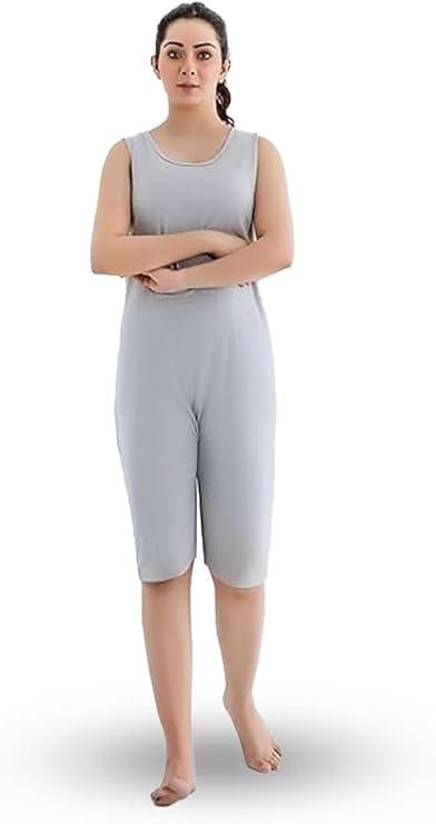 Comfort & Care Apparel Pflegebody mit Rückenreißverschluss | Nachthemd | Ärmellos