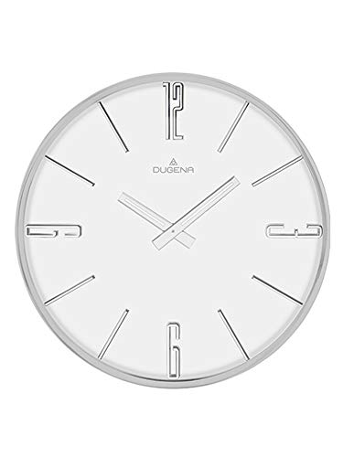 Preisvergleich Produktbild Dugena Wanduhr, Metall, Silber, 30 cm