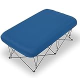 KAMPKEEPER Twin Camping Cots,Folding Camping Cot with Inflatable Air Mattress and Carry Bag,for Outdoor Travel Camp Beach Vacation,Supports 250 lbs(not Included The Airpump)