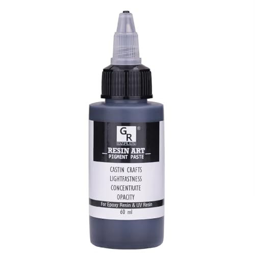 Epoxy Resin Pigment Paste - 2.82 fl.oz / 80g / 60ml Black Resin Dye Paste Higher Concentrated & Easy to Mix Black Epoxy Dye for Resin Coloring Tables Tumbler