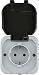 Produktbild REV 0510215777 AquaTop, Steckdose-Feuchtraumsteckdose, IP44, einpolig, Aufputz, grau