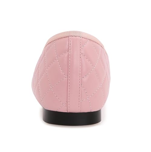Image of Women's Cap Toe Ballet Flats Two Tone Bow Flats Round Toe Shoes for Women Slip on Casual, Work, Dress Flats Pumps for Women