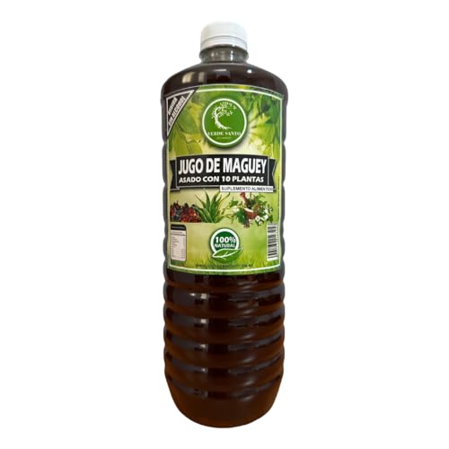 Accesorios, Compra de libro digital Jugo de maguey asado 1 L con 10 plantas naturales, sin conservantes ni aditivos, vegano, rico en nutrientes y antioxidantes