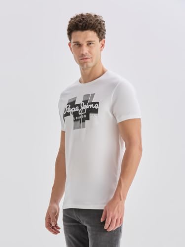 Image of Pepe Jeans Men T-Shirt|Cotton|Slim Fit