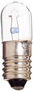 Satco 1487 Miniatures Miniatures, 2.8W E10 T3 1/4, Clear Bulb [Pack of 6]