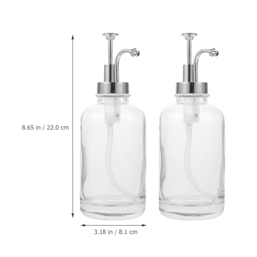Distributeurs à pompe pour sirop de café en verre de 500ml