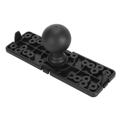 Fish Finder Mount Base, Black Rectangular Design 360 Degree Rotation Mount Base for Boat Canoe Kayak