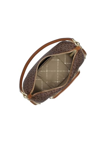 Michael Kors Merritt convertible shoulder bag en toile marron