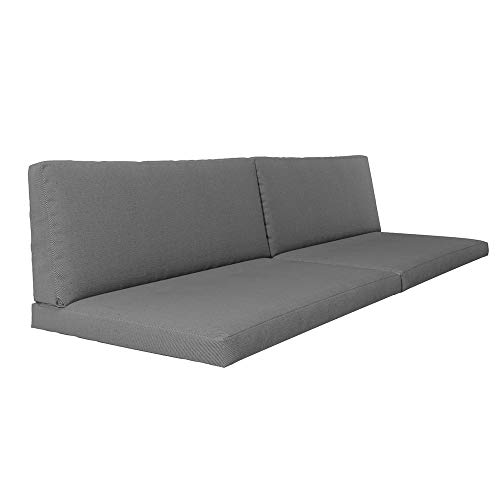 Vicco Palettenkissen Set, Grau, 4 Teile