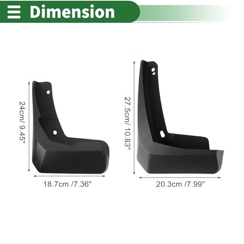 Image of Motoforti Mud Flaps Splash Guards Mud Guards for Ford Escort 2019-2021 W /Mount Accessories