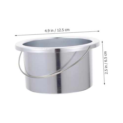 Recipiente para derretir cera con mango resistente de aluminio y acero inoxidable 2