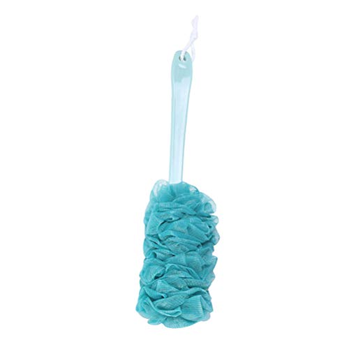 Brosse pour le dos avec fleur de douche par Rosenice, long manche, pour homme et femme (Bleu)