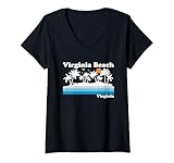 Photo Gallery donna virginia beach vintage 80s vacanza tropicale tramonto maglietta con collo a v Photo Gallery donna virginia beach vintage 80s vacanza tropicale tramonto maglietta con collo a v