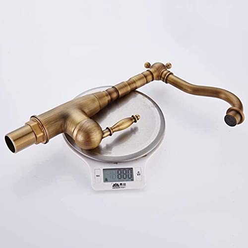 Mitigeur lavabo avec bec pivotant à 360° et double commande thermique - 7