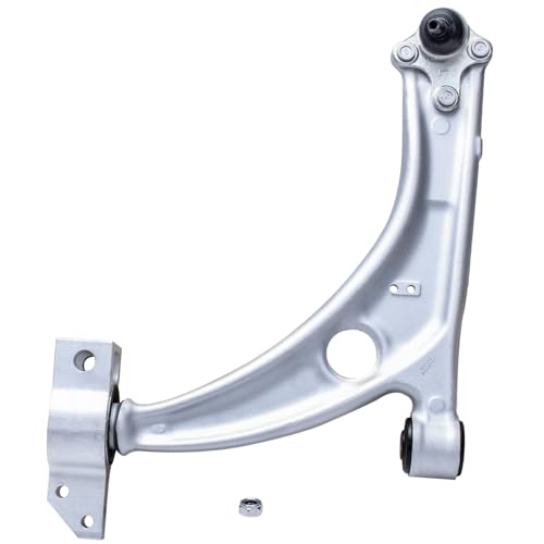 Image of Detroit Axle - 6pc Front End Control Arms Kit for 2006-2010 Passat 2 Lower Control Arms w /Ball Joints 2 Sway Bar Links 2 Outer Tie Rod Ends 2007 2008 2009 Replacement