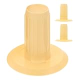 FOMIYES 3 Tubos de Bobina Intercambiables para Máquina Bobinadora Manual, Núcleo Cónico de Hilo de Algodón, Repuesto Portátil para Proyectos de Tejido y Crochet Hechos a Mano