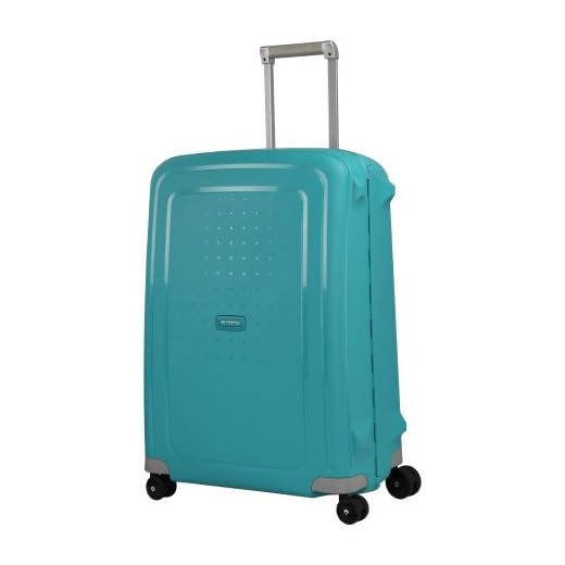 Samsonite S'Cure - Spinner M Koffer, M (69 cm), 79 L, Blau (Aqua Blue)