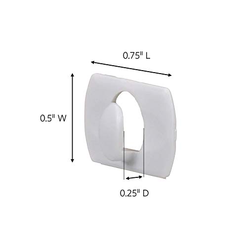 Image of Command Small Decorating Clips, White, 20-Clips, 24-Strips, Decorate Damage-Free