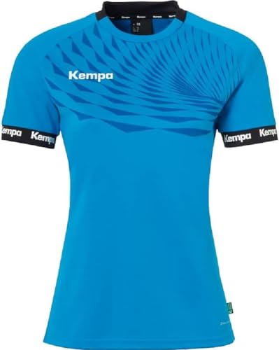 Kempa Wave 26 Shirt Women para Mujeres y niñas - Camiseta Manga Corta Camiseta Deportiva Ropa Funcional Balonmano Gimnasio Jogging Running Jersey - elástica y Transpirable