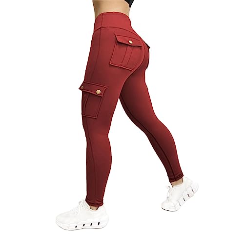 Leggings Deporte Mujer Cintura Alta Cintura Alta Ropa Deportivas Elasticos Control De Barriga Mallas De Deporte Jogging Sin Costuras Leggings Bolsillos Fitness Pantalones De Yoga Para Running