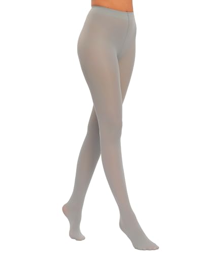Image of Luxdovi Women Ultra Soft 50 Denier Silky Tights Semi Opaque Solid Color Pantyhose High Waist Footed Stockings