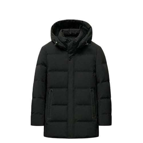 Doudoune mi-longue pour homme parka chaude automne hiver noire