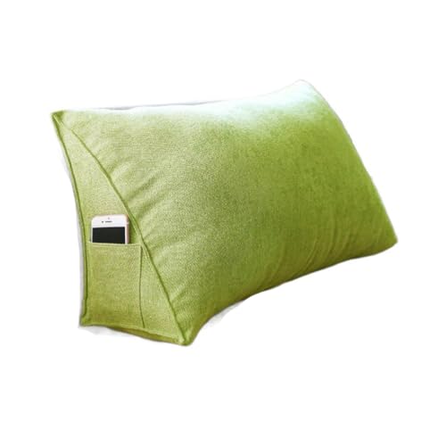 Almohada cuña algodón 70 cm x 35 cm x 20 cm verde