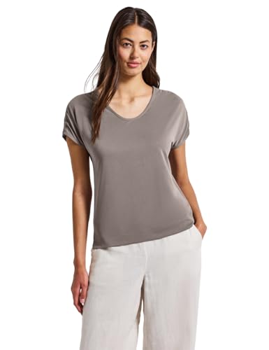 Damen Silk-Look Shirt mit Raffung